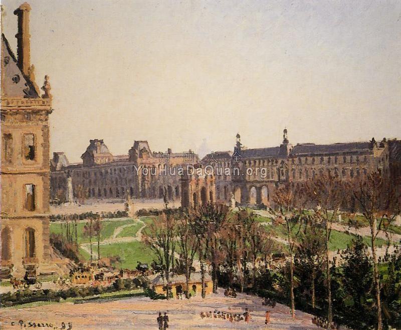 The Carrousel, Afternoon Sun - 卡米耶·毕沙罗